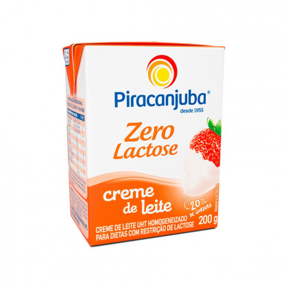 Creme de Leite Piracanjuba 0% Lactose CX 200GR