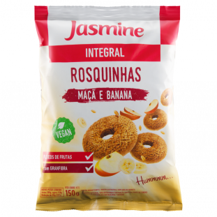 Rosquinhas Integral Jasmine Maçã/Banana PC 150GR