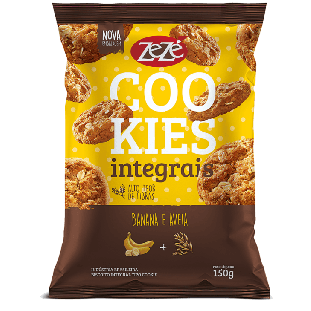 Bisc. Cookies Integral Zezé Banana PC 150GR