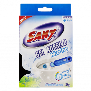 Detergente Sanitário Gel Adesivo com Aplicador Marine Sany Mix 38g Refil