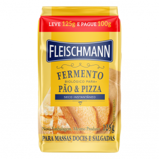 Fermento Fleischmann Instantâneo PC 125GR