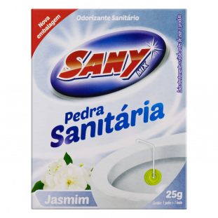 Odorizante Sanitário Pedra Jasmim Sany Mix 25g