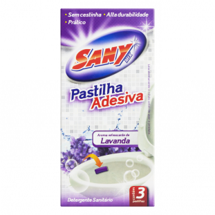 Pastilha Adesiva Lavanda Sany Mix 3 Unidades