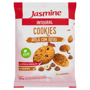 Cookies Integral Jasmine Avelã c/ Gotas PC 150GR