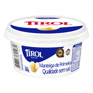 Manteiga Extra s/ Sal Tirol PC 200GR