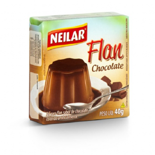 Po p/flan neilar chocolate CX40GR