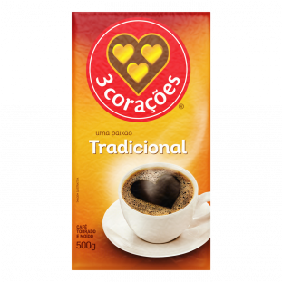 CAFE 3 CORACOES TRADICIONAL PC500GR