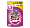Alimento p/ Gatos Filhotes 2 a 12 Meses Frango ao Molho Whiskas Sachê 85g